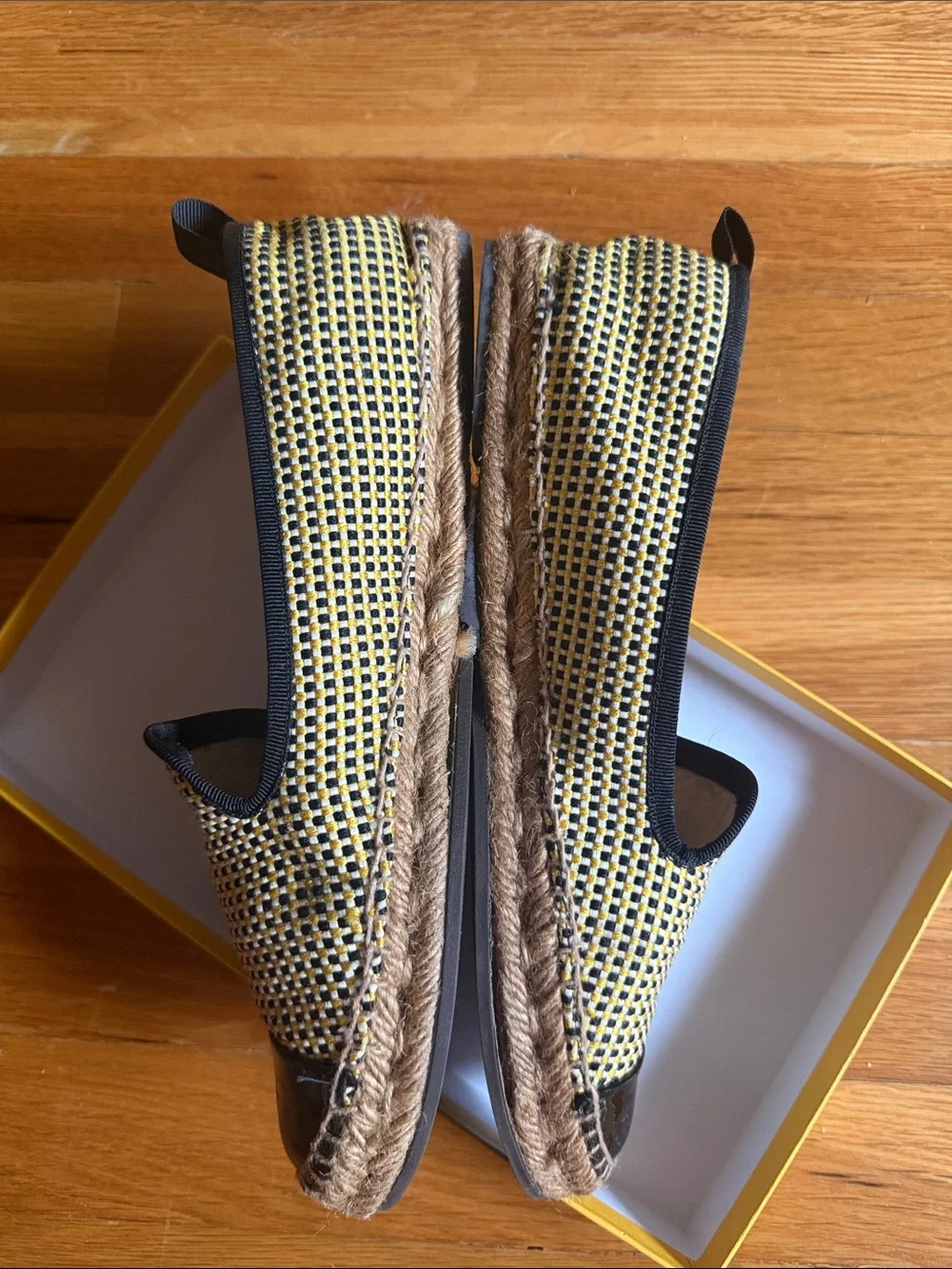 Fendi Black and Yellow Espadrilles
